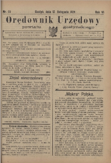 Orędownik Urzędowy Powiatu Gostyńskiego 1924.11.12 R.6 Nr 90