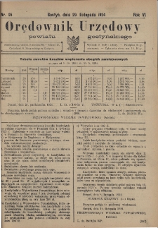 Orędownik Urzędowy Powiatu Gostyńskiego 1924.11.29 R.6 Nr 95