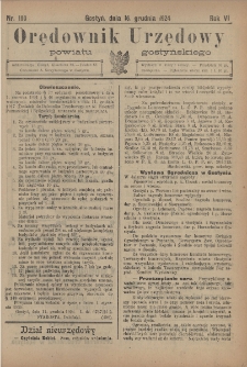 Orędownik Urzędowy Powiatu Gostyńskiego 1924.12.16 R.6 Nr 100