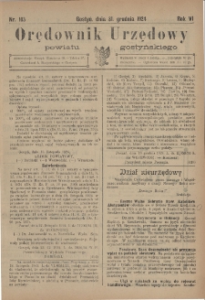 Orędownik Urzędowy Powiatu Gostyńskiego 1924.12.31 R.6 Nr 103