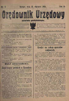 Orędownik Urzędowy Powiatu Gostyńskiego 1928.01.25 R.10 Nr 6