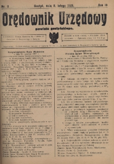Orędownik Urzędowy Powiatu Gostyńskiego 1928.02.11 R.10 Nr 11