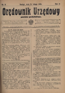 Orędownik Urzędowy Powiatu Gostyńskiego 1928.02.15 R.10 Nr 12