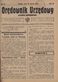 Orędownik Urzędowy Powiatu Gostyńskiego 1928.03.31 R.10 Nr 25