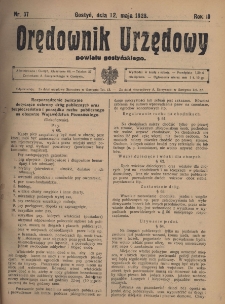 Orędownik Urzędowy Powiatu Gostyńskiego 1928.05.12 R.10 Nr 37