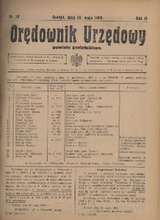 Orędownik Urzędowy Powiatu Gostyńskiego 1928.05.16 R.10 Nr 38