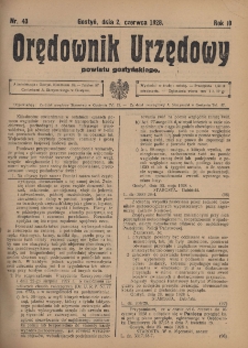 Orędownik Urzędowy Powiatu Gostyńskiego 1928.06.02 R.10 Nr 43