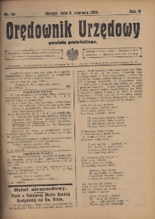 Orędownik Urzędowy Powiatu Gostyńskiego 1928.06.06 R.10 Nr 44