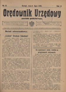 Orędownik Urzędowy Powiatu Gostyńskiego 1928.07.04 R.10 Nr 52