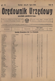 Orędownik Urzędowy Powiatu Gostyńskiego 1928.07.18 R.10 Nr 56