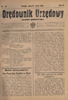 Orędownik Urzędowy Powiatu Gostyńskiego 1928.07.25 R.10 Nr 58