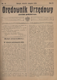 Orędownik Urzędowy Powiatu Gostyńskiego 1928.08.18 R.10 Nr 65