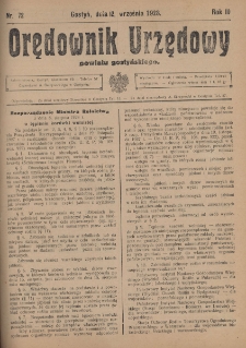 Orędownik Urzędowy Powiatu Gostyńskiego 1928.09.12 R.10 Nr 72