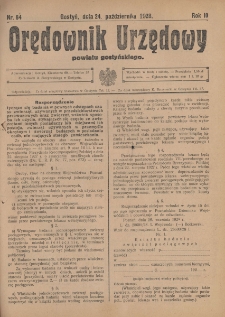 Orędownik Urzędowy Powiatu Gostyńskiego 1928.10.24 R.10 Nr 84