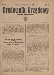 Orędownik Urzędowy Powiatu Gostyńskiego 1928.11.14 R.10 Nr 90