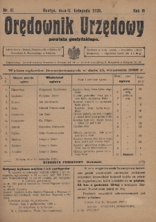 Orędownik Urzędowy Powiatu Gostyńskiego 1928.11.17 R.10 Nr 91
