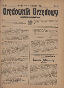 Orędownik Urzędowy Powiatu Gostyńskiego 1928.11.24 R.10 Nr 93