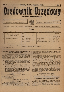 Orędownik Urzędowy Powiatu Gostyńskiego 1929.01.09 R.11 Nr 2