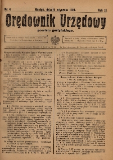 Orędownik Urzędowy Powiatu Gostyńskiego 1929.01.16 R.11 Nr 4