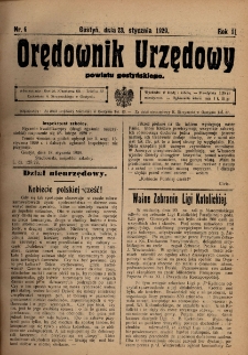 Orędownik Urzędowy Powiatu Gostyńskiego 1929.01.23 R.11 Nr 6