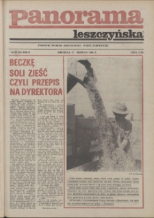 Panorama Leszczyńska 1980.08.17 R.2 Nr33(36)