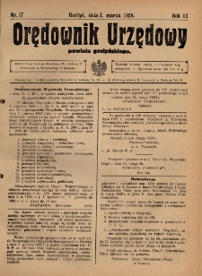 Orędownik Urzędowy Powiatu Gostyńskiego 1929.03.02 R.11 Nr 17