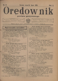 Orędownik Urzędowy Powiatu Gostyńskiego 1929.07.10 R.11 Nr 53