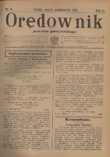 Orędownik Urzędowy Powiatu Gostyńskiego 1929.10.05 R.11 Nr 78