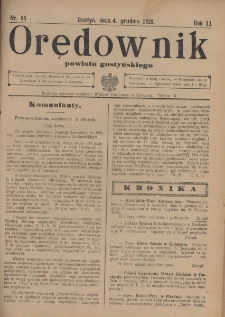 Orędownik Urzędowy Powiatu Gostyńskiego 1929.12.04 R.11 Nr 95