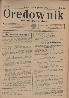 Orędownik Urzędowy Powiatu Gostyńskiego 1929.12.11 R.11 Nr 97