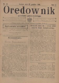 Orędownik Urzędowy Powiatu Gostyńskiego 1929.12.25 R.11 Nr 101