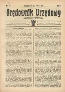 Orędownik Urzędowy Powiatu Gostyńskiego 1927.02.19 R.9 Nr 15