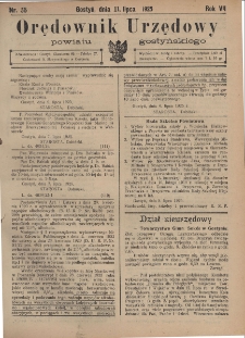 Orędownik Urzędowy Powiatu Gostyńskiego 1925.07.11 R. 7 Nr 55