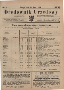 Orędownik Urzędowy Powiatu Gostyńskiego 1925.07.15 R. 7 Nr 56