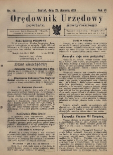 Orędownik Urzędowy Powiatu Gostyńskiego 1925.08.29 R. 7 Nr 68