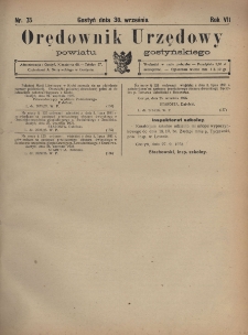 Orędownik Urzędowy Powiatu Gostyńskiego 1925.09.30 R. 7 Nr 75