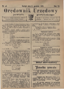 Orędownik Urzędowy Powiatu Gostyńskiego 1925.12.19 R. 7 Nr 95
