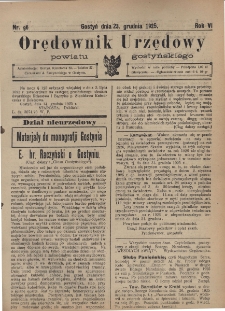 Orędownik Urzędowy Powiatu Gostyńskiego 1925.12.23 R. 7 Nr 96