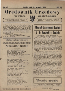 Orędownik Urzędowy Powiatu Gostyńskiego 1925.12.30 R. 7 Nr 97