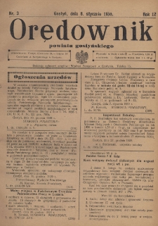 Orędownik Powiatu Gostyńskiego 1930.01.08 R. 12 Nr 3