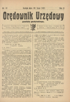 Orędownik Urzędowy Powiatu Gostyńskiego 1927.07.30 R.9 Nr 62