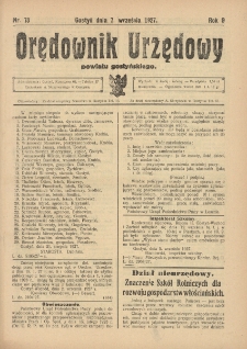Orędownik Urzędowy Powiatu Gostyńskiego 1927.09.07 R.9 Nr 73