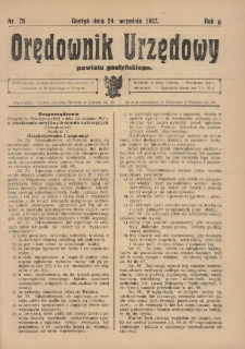 Orędownik Urzędowy Powiatu Gostyńskiego 1927.09.24 R.9 Nr 78