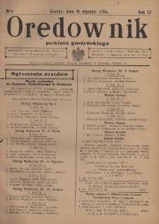 Orędownik Powiatu Gostyńskiego 1930.01.18 R. 12 Nr 6