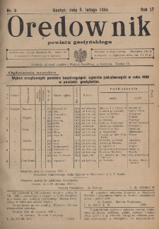 Orędownik Powiatu Gostyńskiego 1930.02.05 R. 12 Nr 11