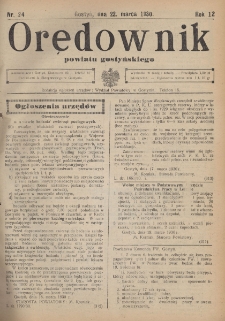 Orędownik Powiatu Gostyńskiego 1930.03.22 R. 12 Nr 24