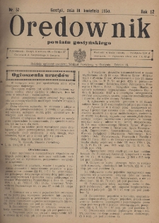 Orędownik Powiatu Gostyńskiego 1930.04.19 R. 12 Nr 32