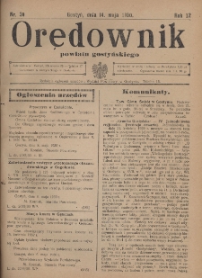 Orędownik Powiatu Gostyńskiego 1930.05.14 R. 12 Nr 39