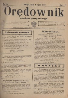 Orędownik Powiatu Gostyńskiego 1930.07.09 R. 12 Nr 55