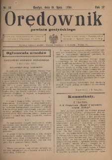 Orędownik Powiatu Gostyńskiego 1930.07.19 R. 12 Nr 58